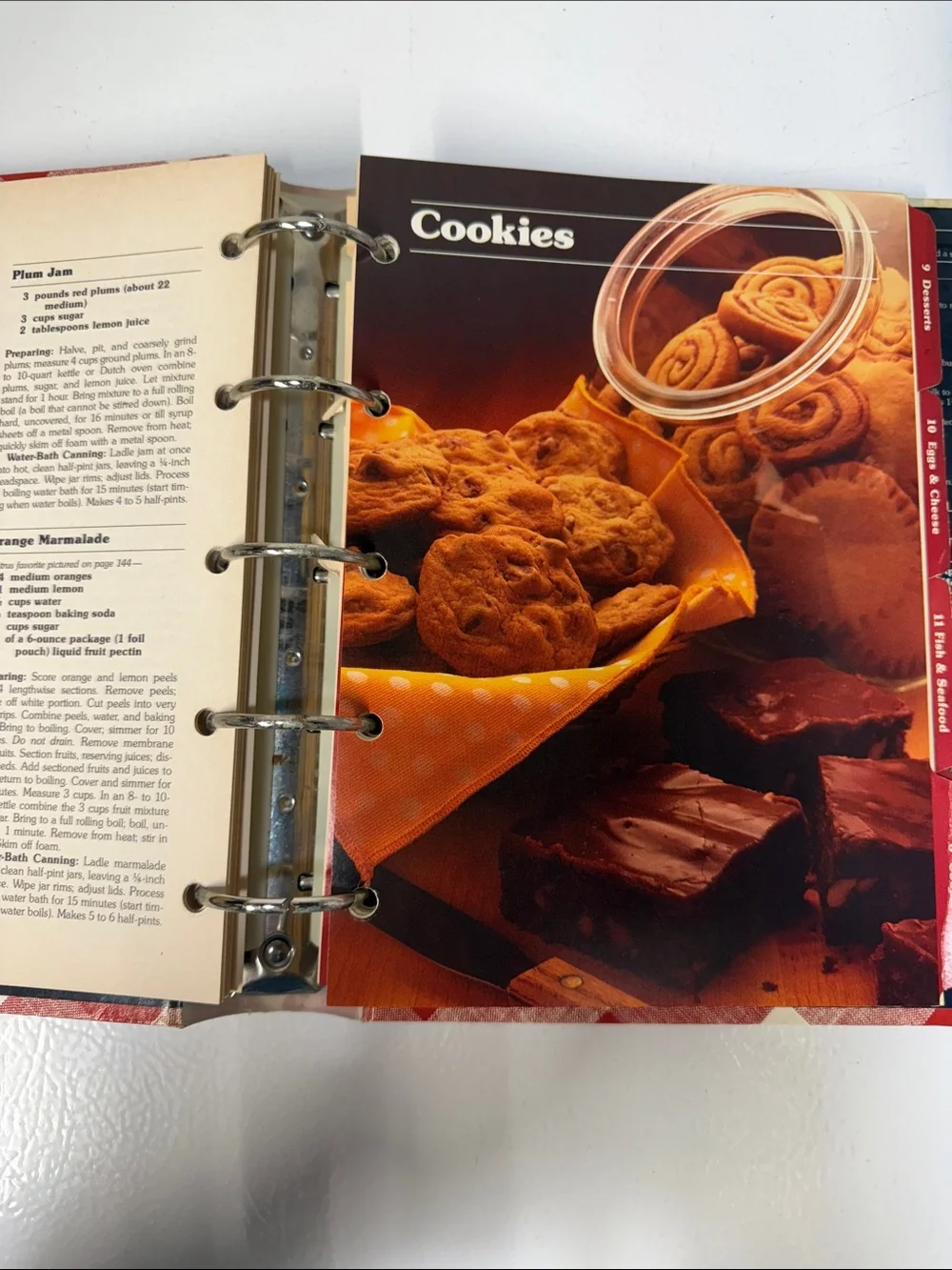 Better Homes And Gardens Cookbook with Red and Cream Checkered Cover